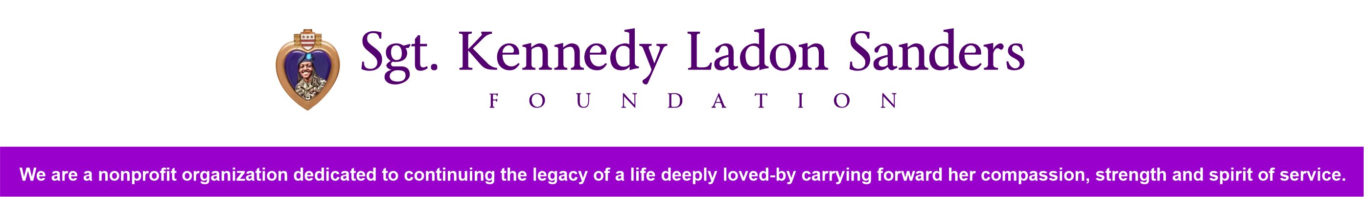 Sgt. Kennedy Ladon Sanders Foundation banner